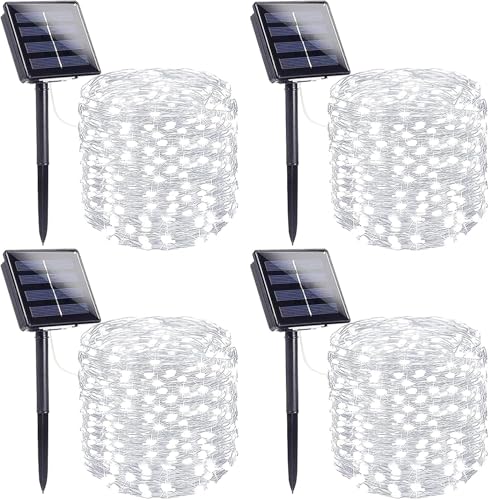 Solar Fairy Lights (Cool White / 4 Pack-400LED)