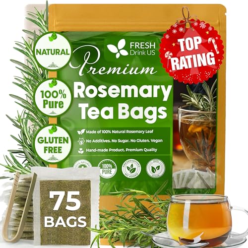 Premium 75 Bags Rosemary Leaf Tea (75 Tea Bags)