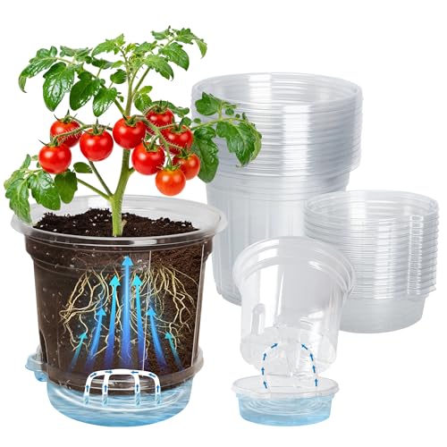 Self Watering Pots for Indoor Plants (6.5 Inch-12Pcs)