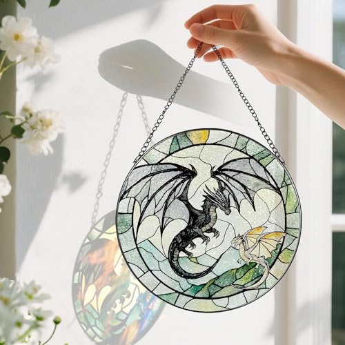 Stained Glass Window Hanging (Dragon)