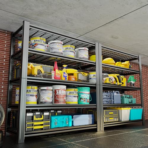 72''H Garage Shelving 3500LBS Capacity Heavy Duty Storage Shelves (5-Tier Wire 48''Wx24''Dx72''H)