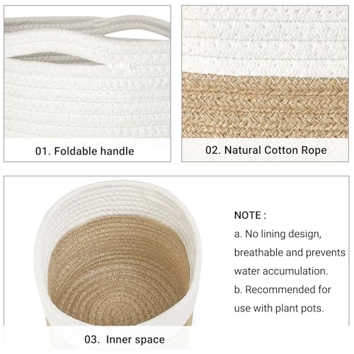 Plant Basket Indoor for 10 inch Pot Woven Jute Planter