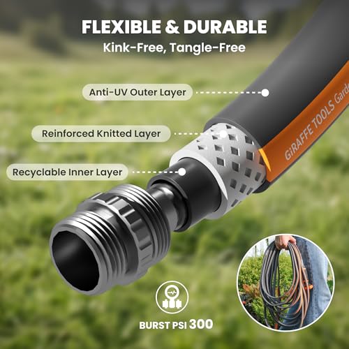10FT Garden Hose Lay Flat Lightweight Flexible Water Hose (10FT)