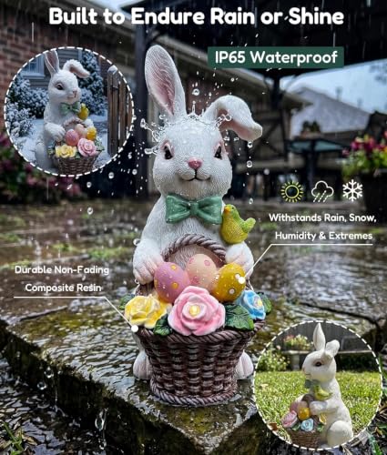 Solar Rabbit Garden Statue (Bunny)