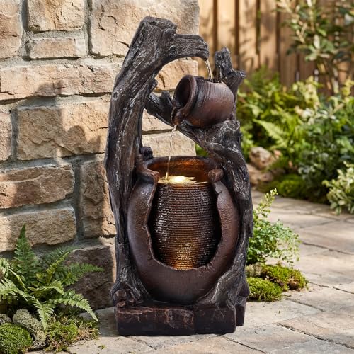 32" H Outdoor Water Fountain (32" H 2-Tier)