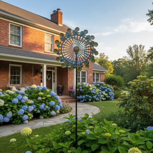 360° Wind Spinners Outdoor (13-Green+Blue)