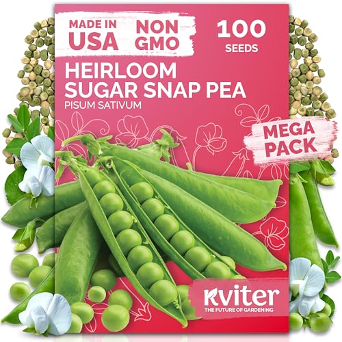 100 Sugar Snap Pea Heirloom Vegetable Seeds for Planting