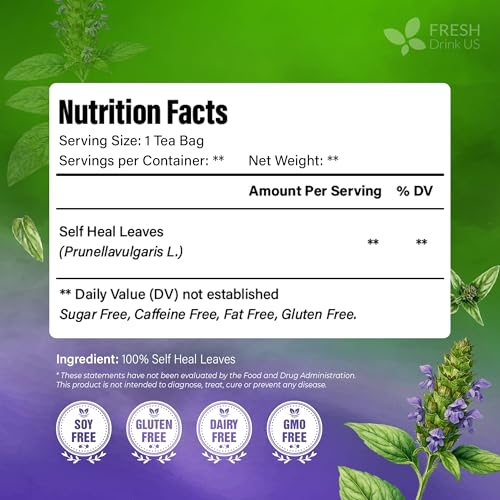 Premium Self Heal Leaves Tea (75 Tea Bags)