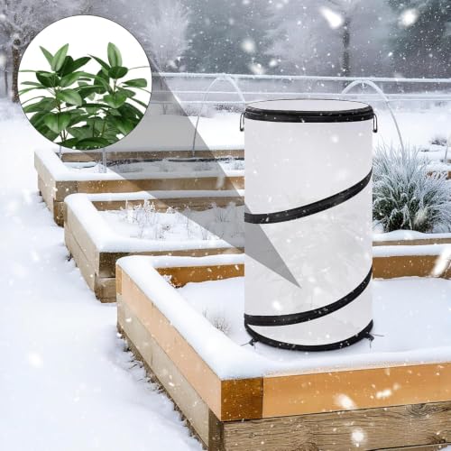 3 Pcs Pop Up Winter Frost Plant Cover (White-3pcs)
