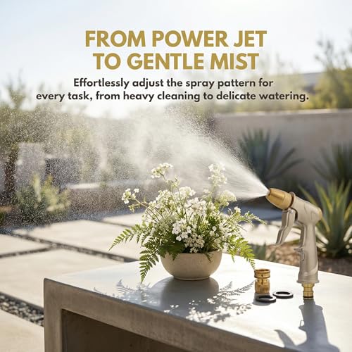 Garden hose nozzle spray (Short nozzle quick connection)