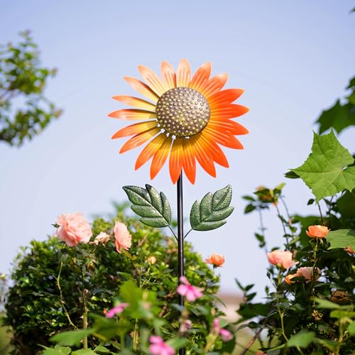 Sunflower Wind Spinner (Sunflower-orange)