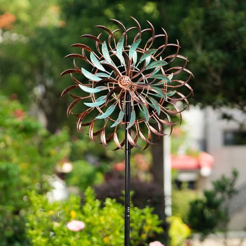 Large Metal Wind Spinners (Brown-6 Layers-20")