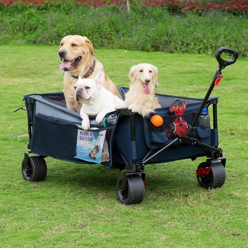 600L Beast Wagon 26" W Extra Wide Folding w (Blue / 600L)