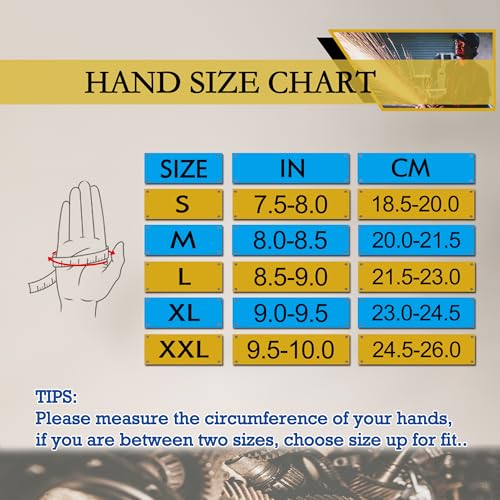 3 Pairs Leather Work Gloves for Men & Women (Golden (3 Pairs) / Medium)