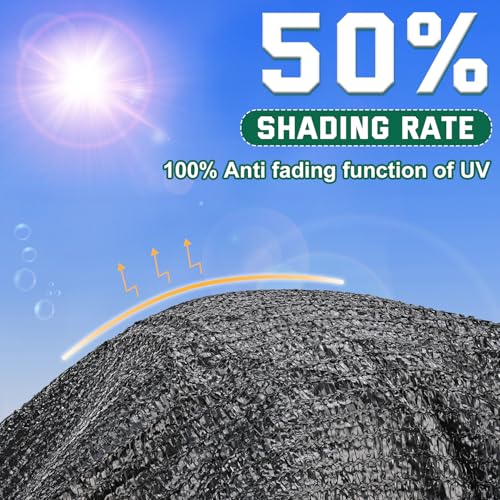 50% Shade Cloth 12x12 ft (50% Shading Rate / 12ftx12ft)