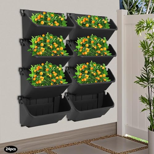 24 Pot Vertical Wall Planter