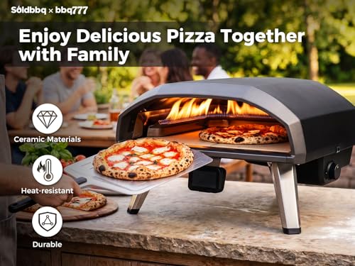 Cordierite Pizza Stone Replacement Parts for Ooni Koda 2 Max Outdoor Pizza Oven (for Ooni Koda 2 Max)