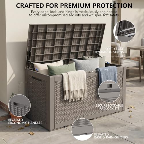 Outdoor Storage Box (Grey / 110 Gallon 3.0)