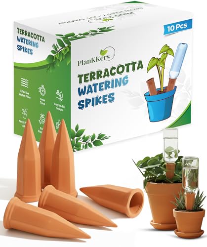 Plant Watering Devices (Terracotta - 10 Pcs (Pack of 1))