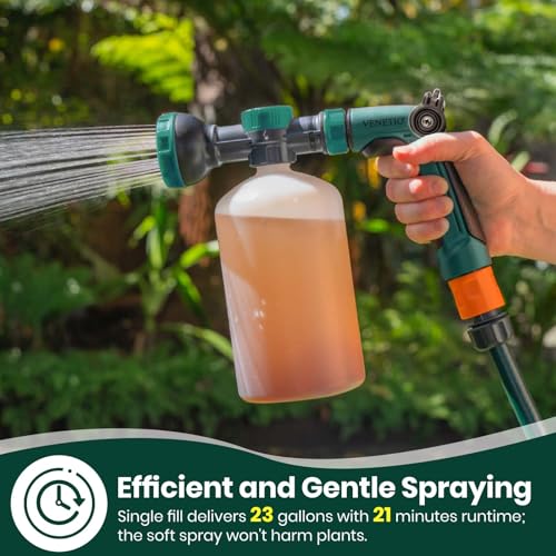 8 Dial Hose Attachment Spray Gun for Liquid Fertilizer (Garden Sprayer (34 oz))