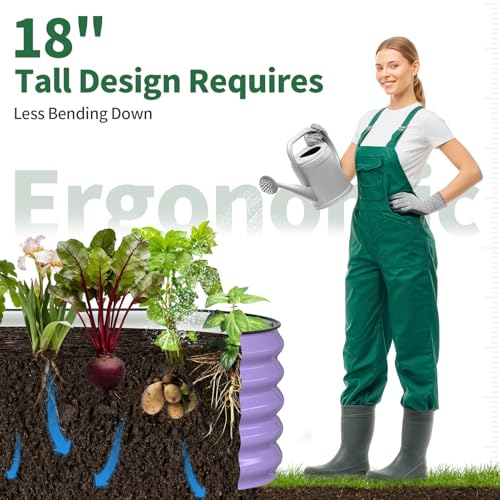 Raised Garden Bed (Lavender Purple / 8x2x1.5FT)