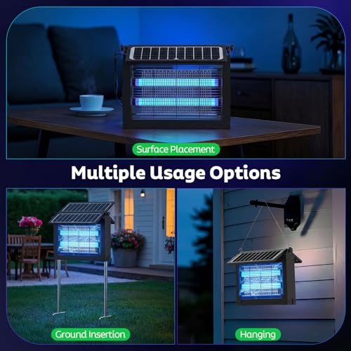 Solar Bug Zapper Outdoor (Night Black)