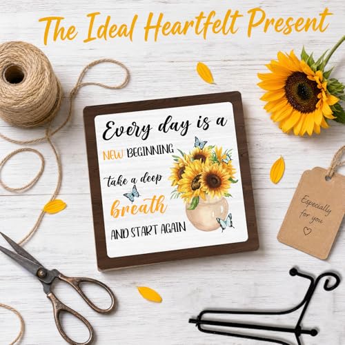Home Decor for Rustic Farmhouse (Retro Sunflower 10)