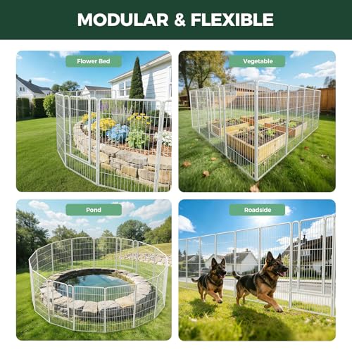 No Dig Garden Fence (White / 45"H)