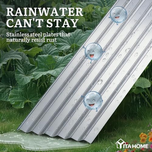 6x3x3ft Galvanized Raised Garden Bed (6x3x3ft / Silver)