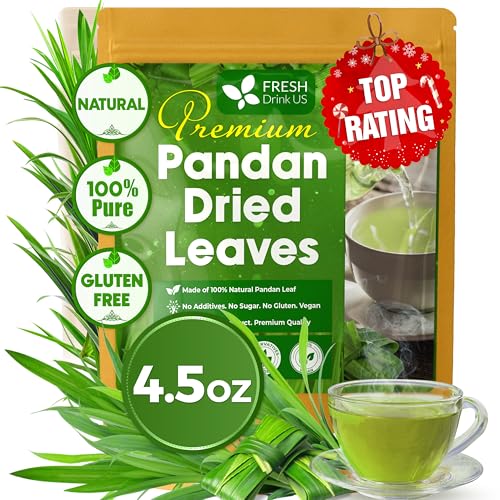 Premium 4.5oz Natural Pandan Leaves Dried (4.5 Ounce (Pack of 1))