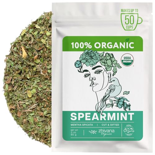 Organic Spearmint Tea Loose Leaf 3 oz (3 oz)
