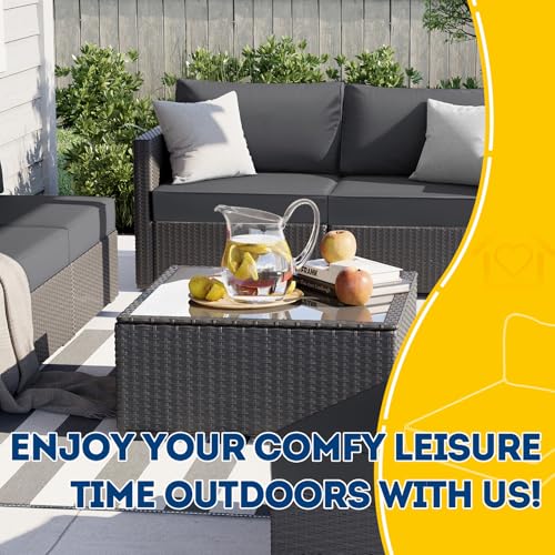 Outdoor Chair Cushions (Dark Gray / 23.5"x25.5"x5" / 23.5"x13.5")