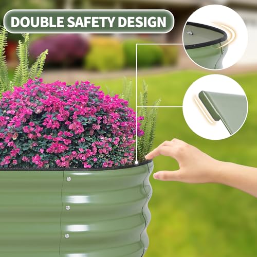 Galvanized Raised Garden Bed Outdoor (2 Count)