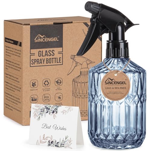 Glass Plant Mister Spray Bottle (Blue)