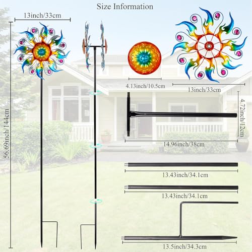 Wind Spinner Outdoor (13‘’Colorful)