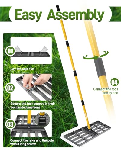 48in Lawn Leveling Rake