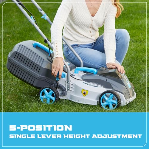 40V 13" Brushless Cordless Lawn Mower with 4Ah Battery & Fast Charger