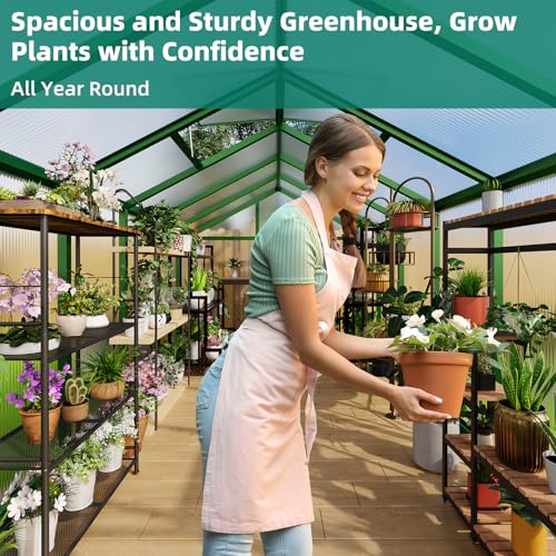 8x12 FT Greenhouse (Green / 8x12 FT)