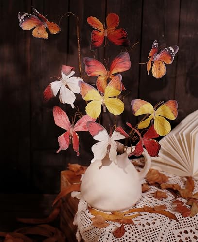 Artificial Butterfly (Orange Series-1 Branch)