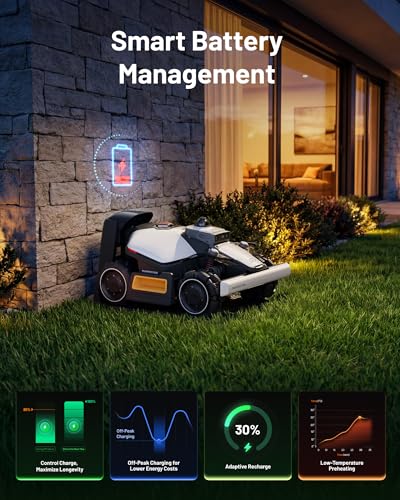 LUBA mini 2 1500H Robot Lawn Mower with Garage (Mowing area 0.37 Acres)