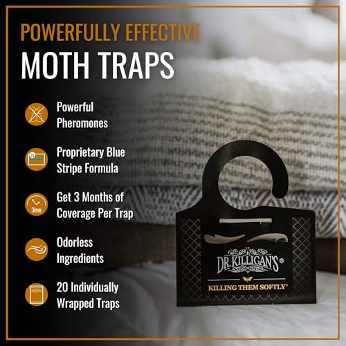 Premium Clothing Moth Traps with Pheromones (Black)