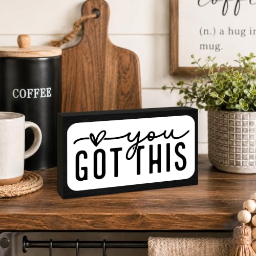3x5 Encouragement Wooden Block Sign (You Got This-2)