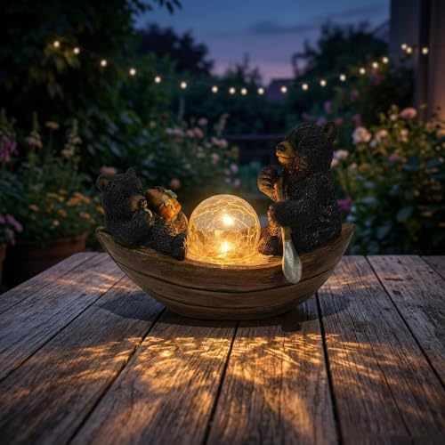 Garden Statue of Bear (Colorful)
