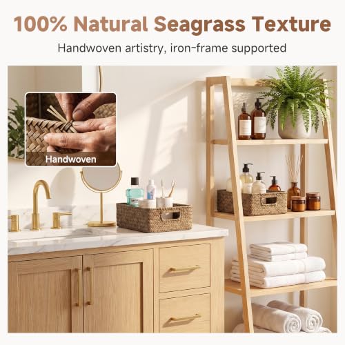 Wicker Baskets for Storage (Natural (Seagrass) / 2x 11¼"L x 7½"W x 3½"H)