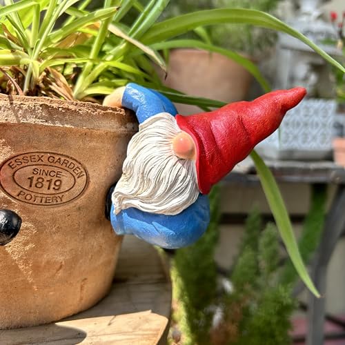 Climbing Gnome Figurines Flower Pot Hugger (Retro)