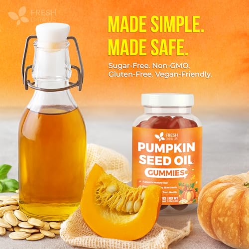 Premium 90 Gummies Pumpkin Seed Oil (90 Count)