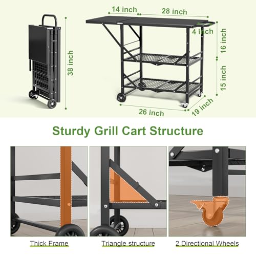 Folding Grill Cart