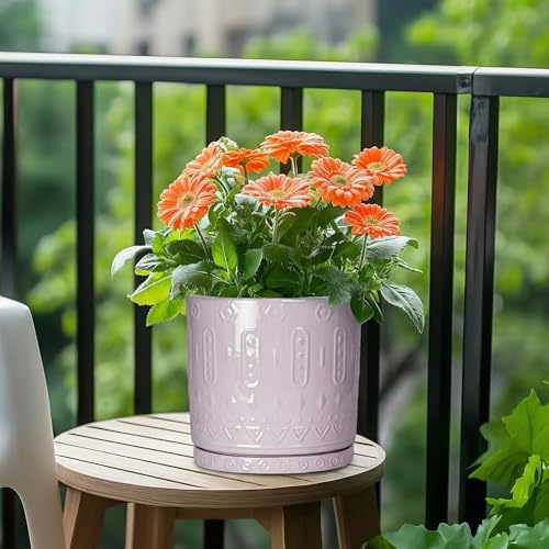 Plant Trays for Pots 7.5 Inch (7.5 Inch / Purple)
