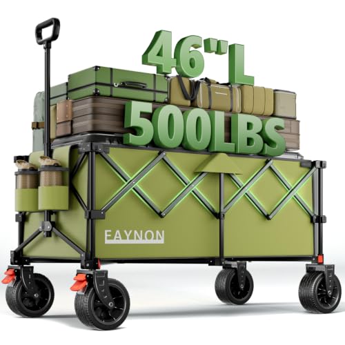 46" L Collapsible Foldable Extended Wagon (Green)