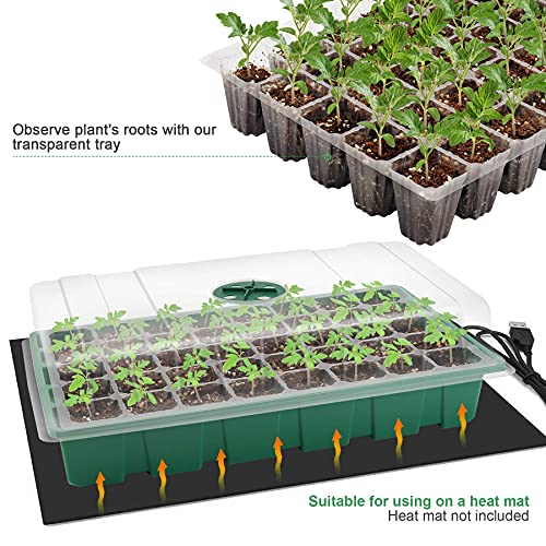 10Pack Seed Starter Tray (Green / 40-Cell 10-Pack)